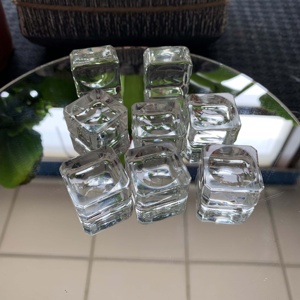 Base Cuadrada de Cristal Transparente de 25 mm para Esferas, Soporte para Esferas de Cristal, Decoración - Product Image 6