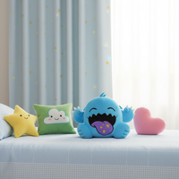 Peluche en polyester personnalisable Anime Toys Animaux en peluche doux unisexe avec remplissage en coton PP Conception personnalisée à faible quantité minimale de commande