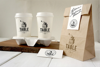 Emballage alimentaire à emporter en papier sulfurisé avec logo personnalisé sacs à burger pour beignet snack tarte frites françaises