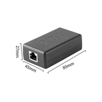 Divisor PoE Gigabit de alta potencia DC5V 4A Micro USB/Tipo-C/DC IEEE 802. 3AF/AT 10/100/1000Mbps Power over Ethernet para cámara IP