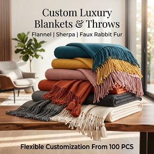 Plaid <span class=keywords><strong>de</strong></span> <span class=keywords><strong>canapé</strong></span> en fausse fourrure <span class=keywords><strong>de</strong></span> lapin, épais, doux et luxueux, <span class=keywords><strong>de</strong></span> haute qualité, pour lit confortable - Product Image 2