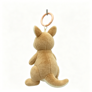 Customized Australian souvenir keychain,Kangaroo plush accessory for bags,Small plush toy gift for kids - Product Image 2