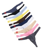 Slips pour hommes en soie glacée ultra-fine, respirants, en nylon super élastique, à motifs de dessins animés, modèles convexes, taille basse, mi-haute, vente en gros