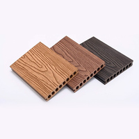Plancher en bois composite extérieur WPC de haute qualité, moderne, en bois grainé 3D en relief, imperméable