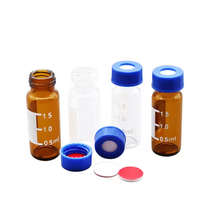 HPLC <span class=keywords><strong>GC</strong></span> şişeler 2ml 1.5ml cam vida konu ile Autosampler flakon yoluyla PTFE silikon <span class=keywords><strong>Septa</strong></span> - Product Image 1