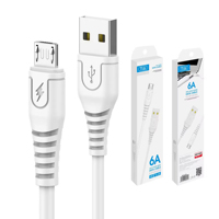 Câble Micro USB de Haute Qualité à Charge Rapide, Boîte de Vente au Détail, Blindage Tressé pour iPhone, OEM ODM Personnalisable, Accessoire de Téléphone Mobile