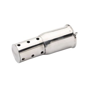 Tubo de escape para motocicleta con silenciador de panal, tapón silenciador, núcleo de contrapresión, hexagonal de 51 mm, sonido silencioso ajustable - Product Image 3