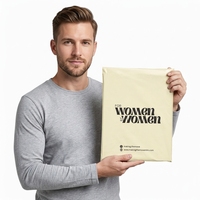 Sacs d'expédition biodégradables blancs personnalisés avec logo pour livraison express, emballage de vêtements, sacs postaux