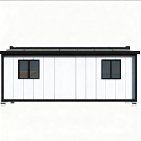 Maison préfabriquée pliable à énergie solaire, conteneur de 20 pieds, confortable, compacte, micro-maison, espace modulaire, gain de place, 18 m²