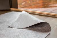 Matériaux de protection de surface de sol en polypropylène plastique auto-adhésif gris 220GSM