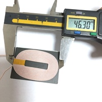 Bobines personnalisées de haute qualité pour charge sans fil Qi, blindage carré 48*32*0.8 pour inducteur de charge sans fil