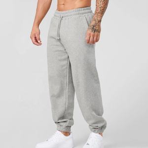 Capris taille moyenne froissé Style de rue en cristal pour hommes, jogging à revers en coton éponge française surdimensionné, pantalon de survêtement ample avec poches - Product Image 5