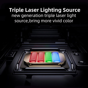 Projecteur laser triple natif Yinzam H2 Mini 1080P avec mise au point automatique, correction trapézoïdale <span class=keywords><strong>4D</strong></span>, Android GTV 3D UST, projecteur de cinéma maison portable - Product Image 6