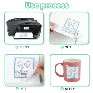Papel Adhesivo Transparente Brillante para Impresora de Inyección de Tinta Fan Yi A4, 8.5X11, Vinilo Mate para Impresora Láser, para Envasado de Pasta de Dientes y Perfumes - Product Image 3