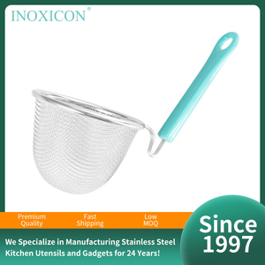 Stainless Steel <strong>Colander</strong> with Fine Mesh and Food Grade for Asian Style Cooking Blanching Vegetables-Dishwasher Safe Drain - Product Image 5