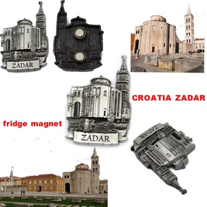 Imán de Refrigerador de Metal Antiguo Personalizado de Fábrica China, Imán de Refrigerador 3D Personalizado de la Ciudad de Zadar para Recuerdo de <span class=keywords><strong>Croacia</strong></span> - Product Image 5