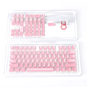 Set Keycap Keyboard Mekanis Lampu Latar Keycaps Pbt Tata Letak Kustom Grosir