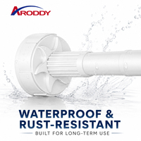 ARODDY Tringle à rideau réglable anti-affaissement 25 mm sans perçage, 70-120 cm, en acier au carbone robuste avec verrouillage interne