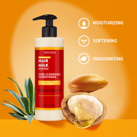 Label privé crème de soin capillaire à la kératine après-shampoing nettoyant revigorant anti-frisottis au lait pour cheveux africains