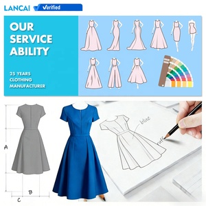 แลนไค การ์เมนท์ ผู้ผลิตเสื้อผ้าสั่งทำแบบ OEM ชุดเดรสยาวผ้าชีฟองเนื้อบางเบาแต่งระบายคุณภาพสูงสำหรับผู้หญิง - Product Image 3