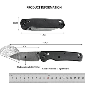<span class=keywords><strong>BEL</strong></span> <span class=keywords><strong>AIR</strong></span> 6105 Coltello Tascabile Pieghevole 3.11 Pollici Portatile per Uso Quotidiano Antiscivolo EDC Strumento di Sopravvivenza per Caccia Campeggio Regalo 8Cr13MoV - Product Image 6
