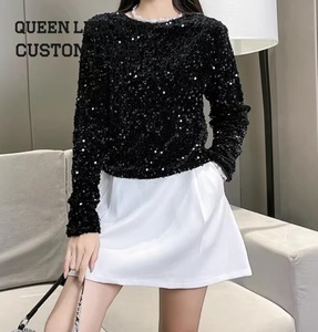Custom Sequin <strong>Easter</strong> <strong>Top</strong> Manufacturers for Customs Clothes Houston Texans Sequin <strong>Tops</strong> Customized Silver Sequin <strong>Tops</strong> Plus Size - Product Image 2