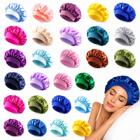 Nouveauté : Bonnets de nuit en satin pour femmes avec logo personnalisé – Bonnets à cheveux doublés de satin de haute qualité pour femmes