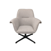 Fauteuil Pivotant Moderne pour Bureau à Domicile Style Simple Accent Relax Chaise Tufting Design pour Salle à Manger Chambre Hôtel Dressing