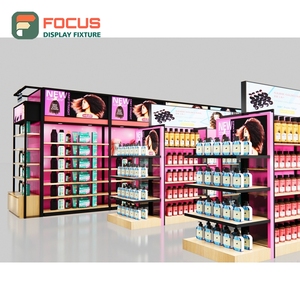 Vitrine de présentation haut de gamme pour perruques, avec plusieurs tiroirs, étagères en verre et système de verrouillage, pour magasin de perruques - Product Image 3