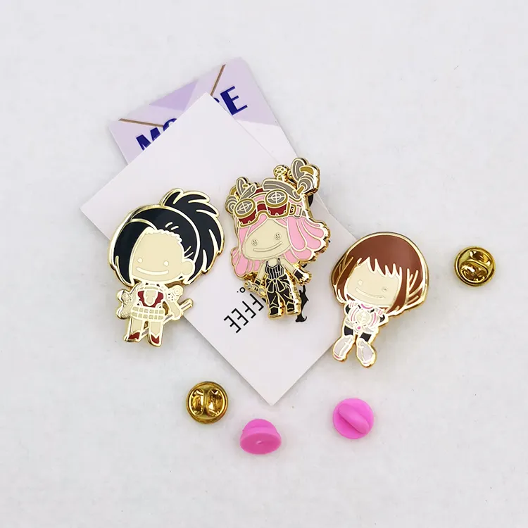 Handwerk Anime Broche Fabrikant Custom Logo Metaal 1 Stuk Pin Ijzer Souvenir Europa Volkskunst Vergulde Accessoires Ruifeng