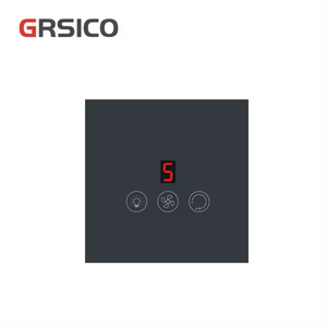 2024 Tuya APP Wifi <strong>Fan</strong> Lights Wall <strong>Switch</strong> Panel <strong>Display</strong> Level 5 Wind Speed with Alexa Voice <strong>Control</strong> - Product Image 1