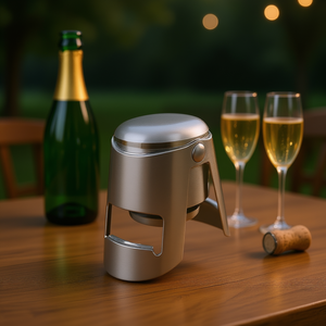 Tapón para botella de vino espumoso Westmark, paquete de 5 de acero inoxidable para conservación de champán - Product Image 3