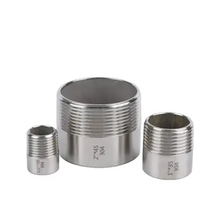 Stainless steel 304 precision turning single head outer thread single side threaded pipe welding outer round pipe