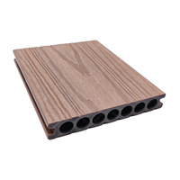 Planche de terrasse extérieure en composite WPC creux, imperméable et anti-UV, co-extrusion bois-plastique, pour jardin et terrasse