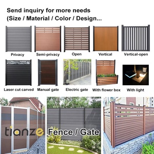 Sang Trọng Nhôm Hàng Rào Bảng Điều Chỉnh Trang Trí An Ninh Không Có Đào Mở Thiết Kế Hiện Đại Slate Hàng Rào Thiết Lập - Product Image 6