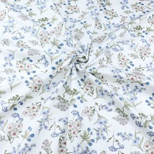 60S Hoa Nhỏ In Tinh Khiết Bông Vải Vải Vải Bông Bộ Đồ Giường Sản Phẩm Pajama Quần Quần Áo Vải Bán Buôn - Product Image 3