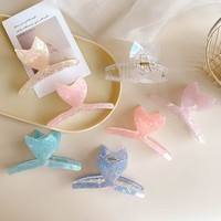 Acétate cheveux griffe logo incassable cheveux pince accessoires bijoux strass