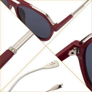 Gafas de Sol Retro para Hombre Partagas, Lentes de PC con Protección UV400, Doble Puente, Estilo Urbano, Protección Solar, para Ciclismo, Viajes, Moda - Product Image 3