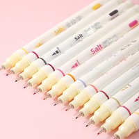 Stylo de traçage professionnel à pointe aiguille en plastique de 0,45 mm, 12 couleurs, pour dessin à la main et manga