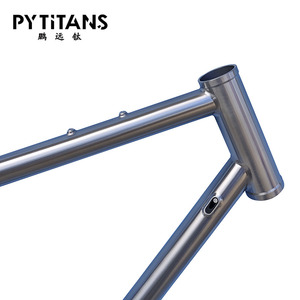 Telaio per <span class=keywords><strong>Bicicletta</strong></span> Gravel PYTITANS Personalizzato con Freni a Disco, Telaio Completo in Lega di Titanio GR9 - Product Image 2