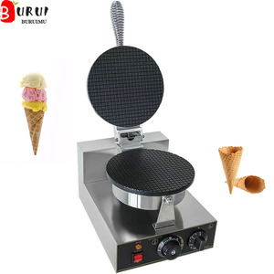 Machine à gaufres électriques pour cornets de crème glacée, machine à rouleaux d'œufs, crêpière - Product Image 1
