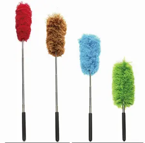 Wholesale Price Telescopic Microfiber Fluffy Duster 35cm-115cm Dust Removal Cleaning Duster