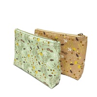Sac cosmétique en similicuir PU à impression numérique personnalisée, design tendance, pochette à fermeture éclair pour filles