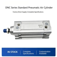 Cylindre à piston à double effet en alliage d'aluminium à tige unique ISO15552 DNC32-25, 40-50, 63-75, 80-100, adapté aux équipements énergétiques