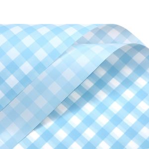 Papier d'emballage imperméable en PVC à motif floral écossais pour bouquets, emballage cadeau, arrangement floral en papier style coréen, vente chaude - Product Image 6