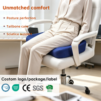 Coussin de siège orthopédique en mousse à mémoire de forme YUE RISE pour un confort prolongé, soulagement des douleurs sciatiques et du coccyx, coussin de chaise pour chaise de bureau
