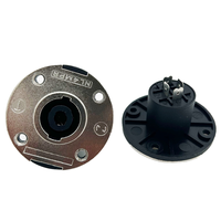Prise XLR femelle professionnelle à 4 broches pour amplificateur audio, modèle XLR Ohm, en métal, fabriquée au Guangdong