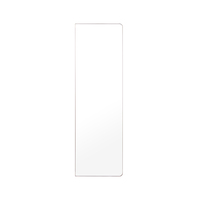 Miroir pleine longueur encastré anti-éclaboussures avec cadre métallique fin pour appartement, chambre, dressing moderne