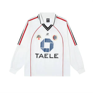 Camiseta de Manga Larga con Cuello en V y Bloques de Color de la Marca Trendy para Hombre, Adecuada para Ropa Deportiva Informal de Verano - Product Image 1