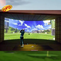 IFD Intérieur Golf Projection Infrarouge Sports Loisirs Et Divertissement Simulateur Golf Jeux Euqiment